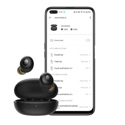 Realme Buds Q Black With Official Warranty (Original Product)